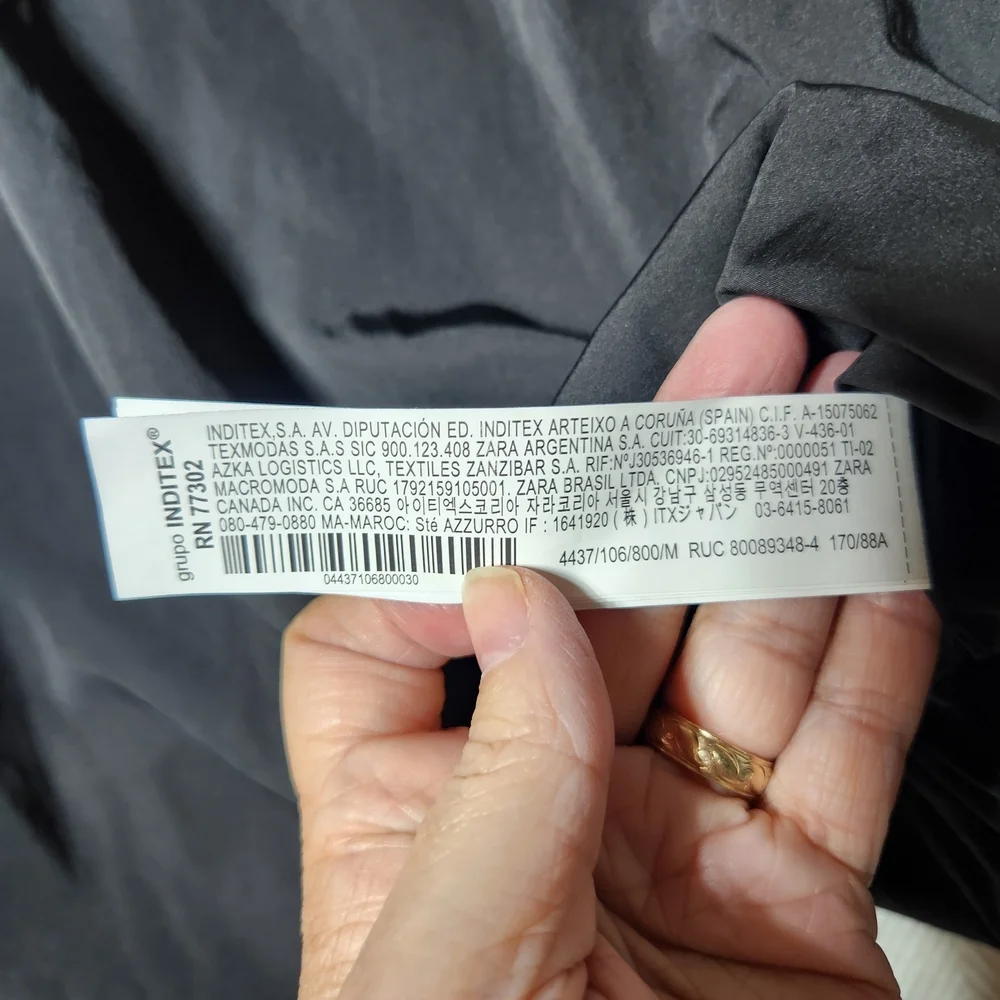 Zara Size Medium Black Sleeveless Balloon Women's Top New With Tags - Picture 9 of 9